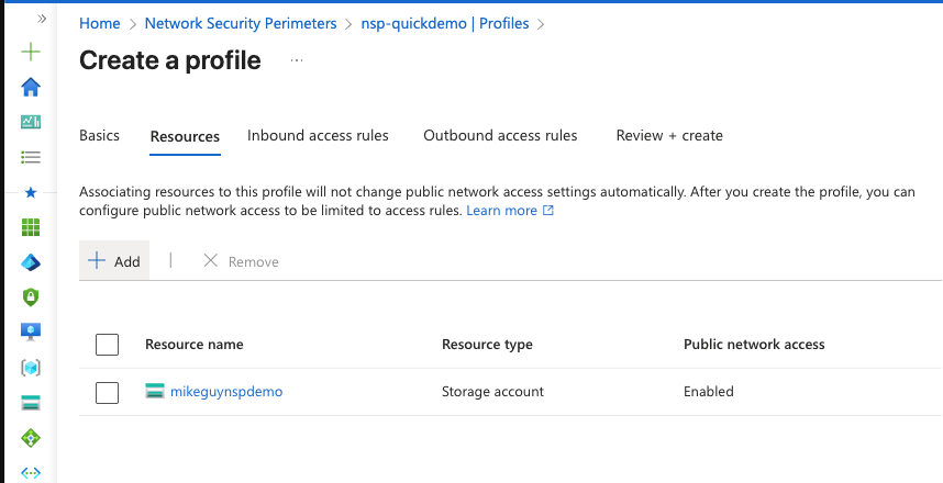 Clickable Resource Association Example